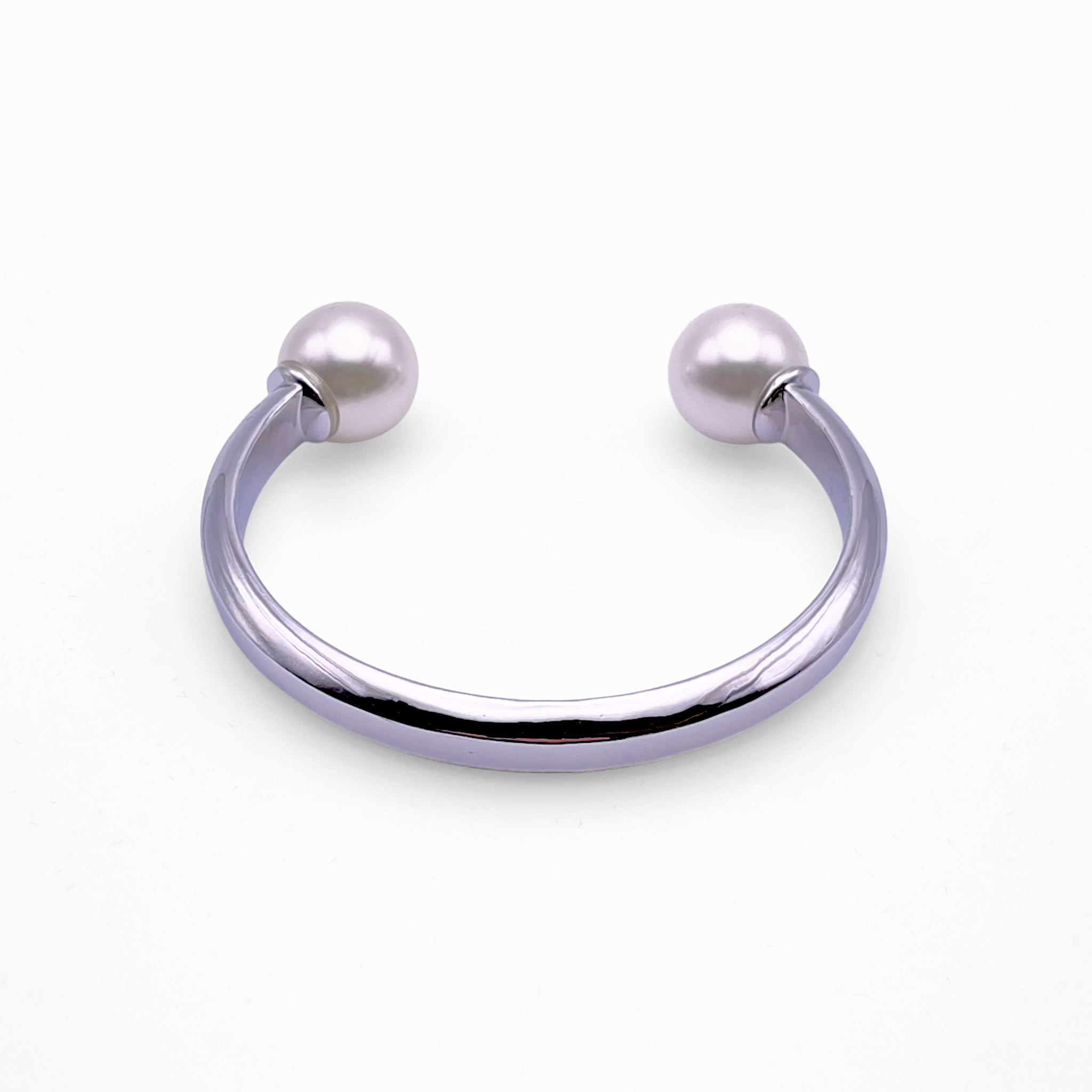 Brilliance Silver Polished Bangle Cuff