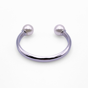 Brilliance Silver Polished Bangle Cuff