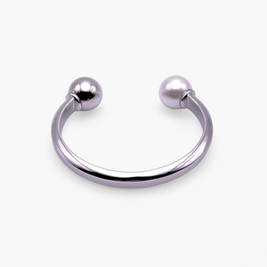 Brilliance Variant Silver Polished Bangle Cuff