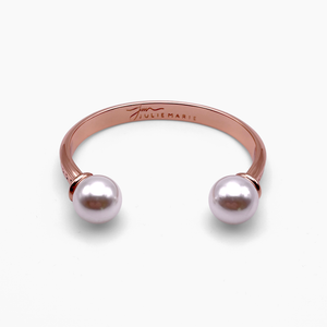 Brilliance Rose Gold Petal Bangle Cuff