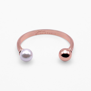 Brilliance Variant Rose Gold Petal Bangle Cuff