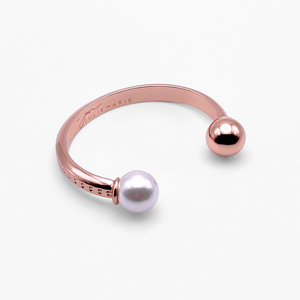 Brilliance Variant Rose Gold Petal Bangle Cuff