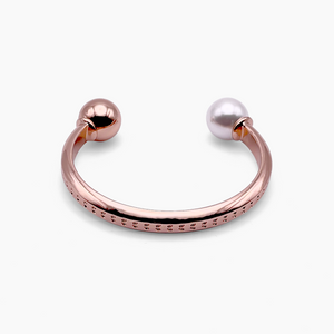 Brilliance Variant Rose Gold Petal Bangle Cuff
