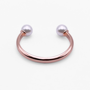Brilliance Rose Gold Polished Bangle Cuff