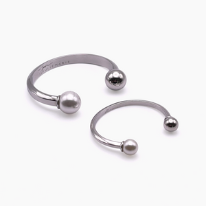 Enchanted Girls Variant Silver Polished Bangle Cuff
