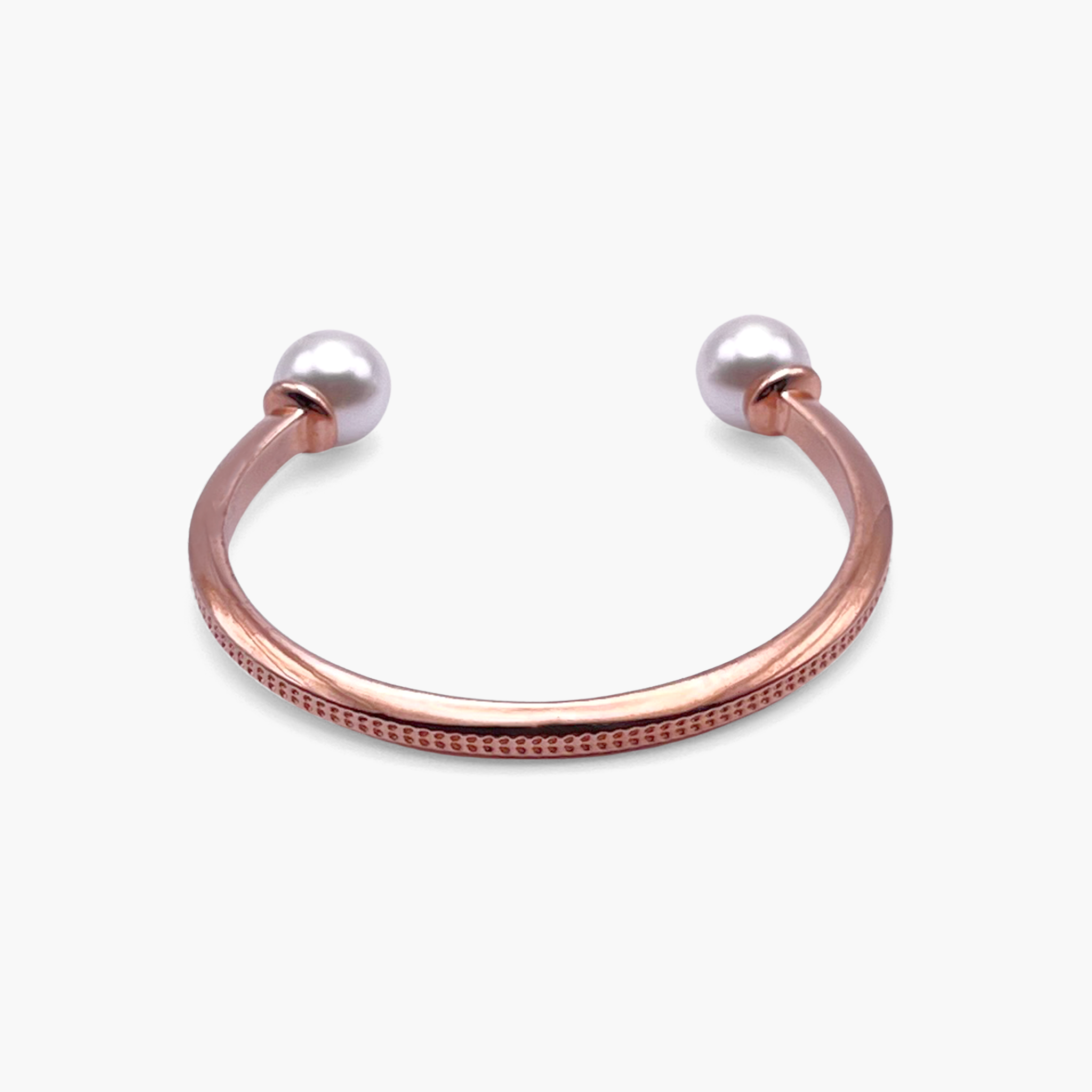 Enchanted Girls Rose Gold Petal Bangle Cuff