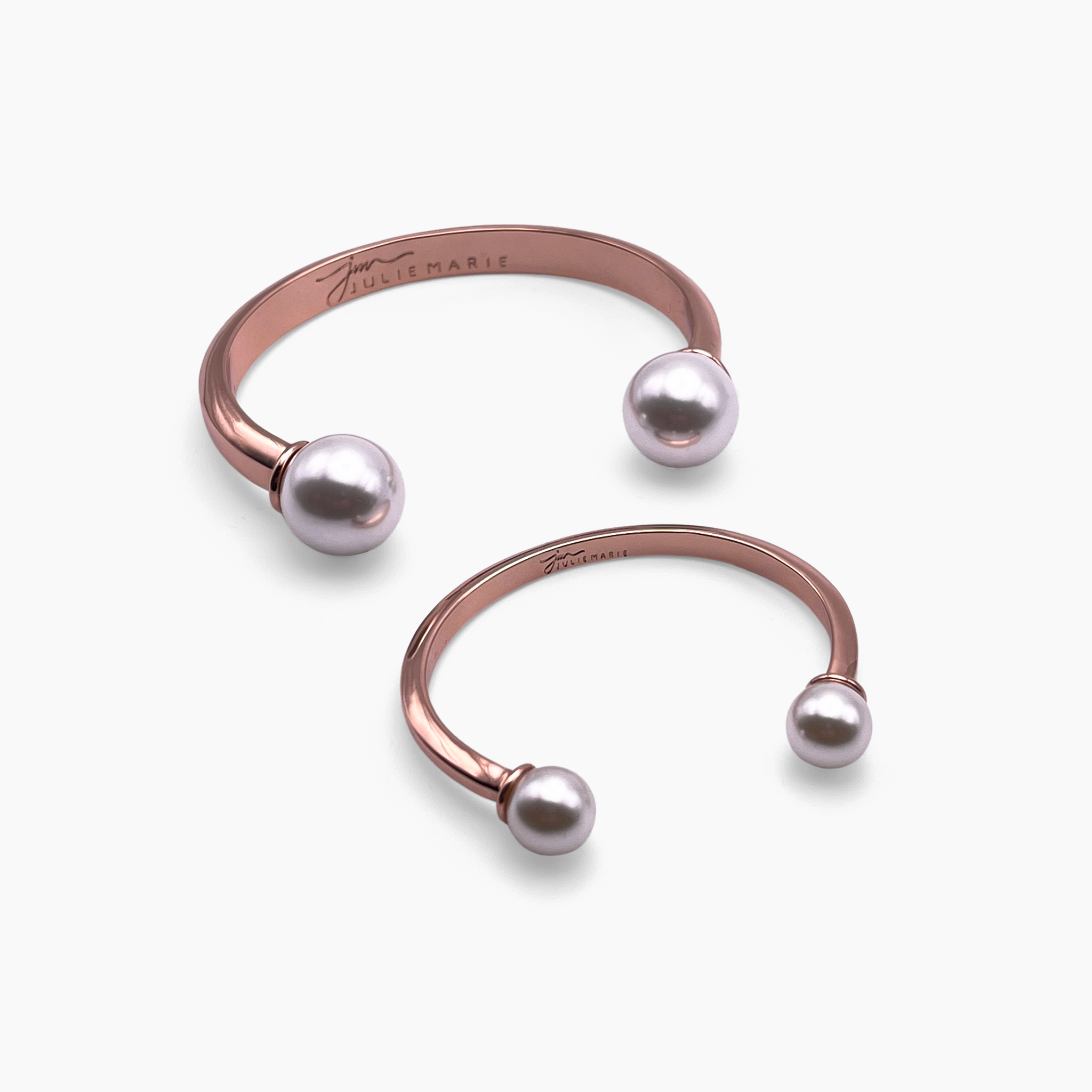 Enchanted Girls Rose Gold Polished Bangle Cuff