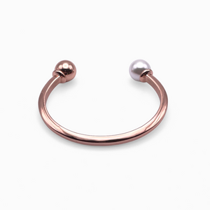 Enchanted Girls Variant Rose Gold Polished Bangle Cuff