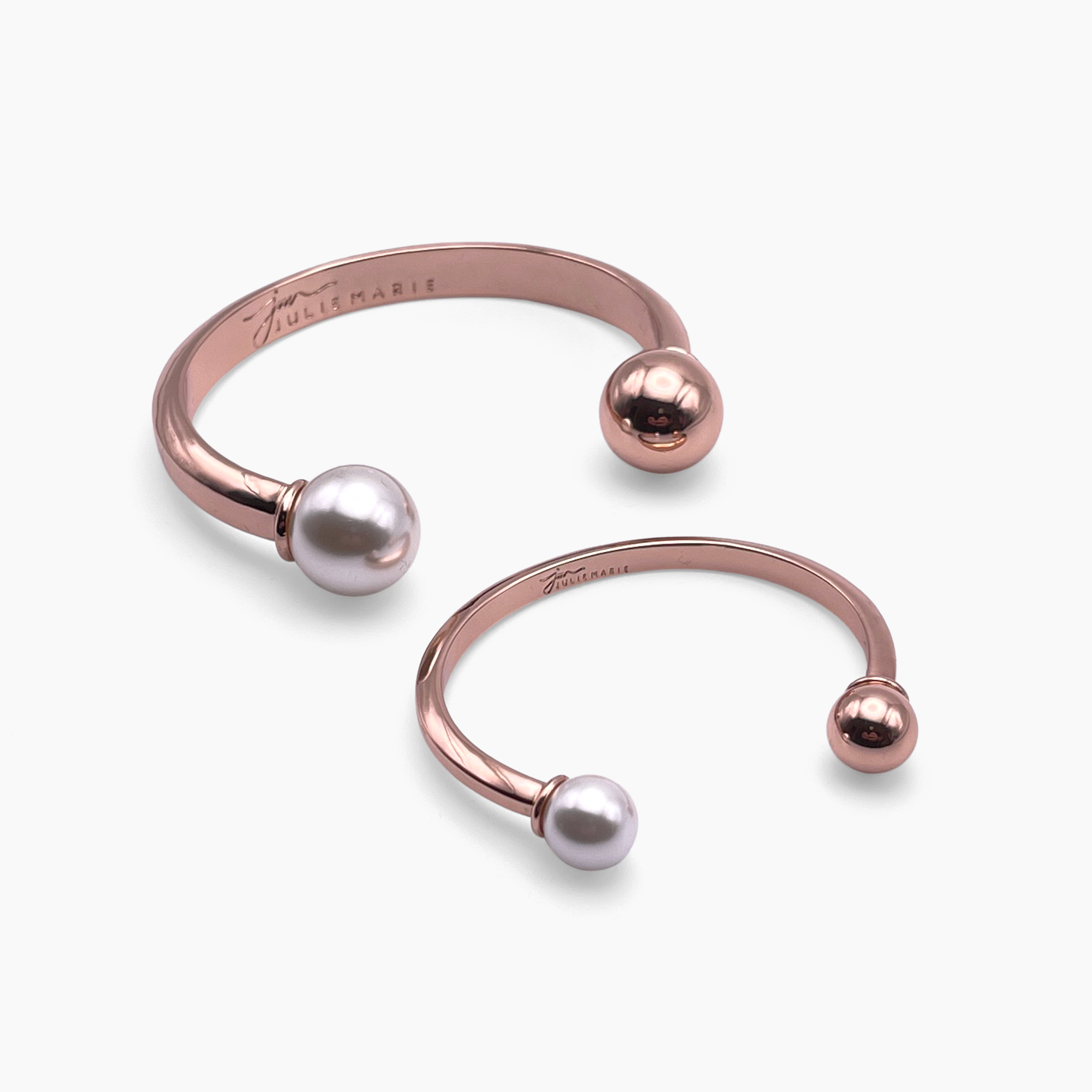 Enchanted Girls Variant Rose Gold Polished Bangle Cuff
