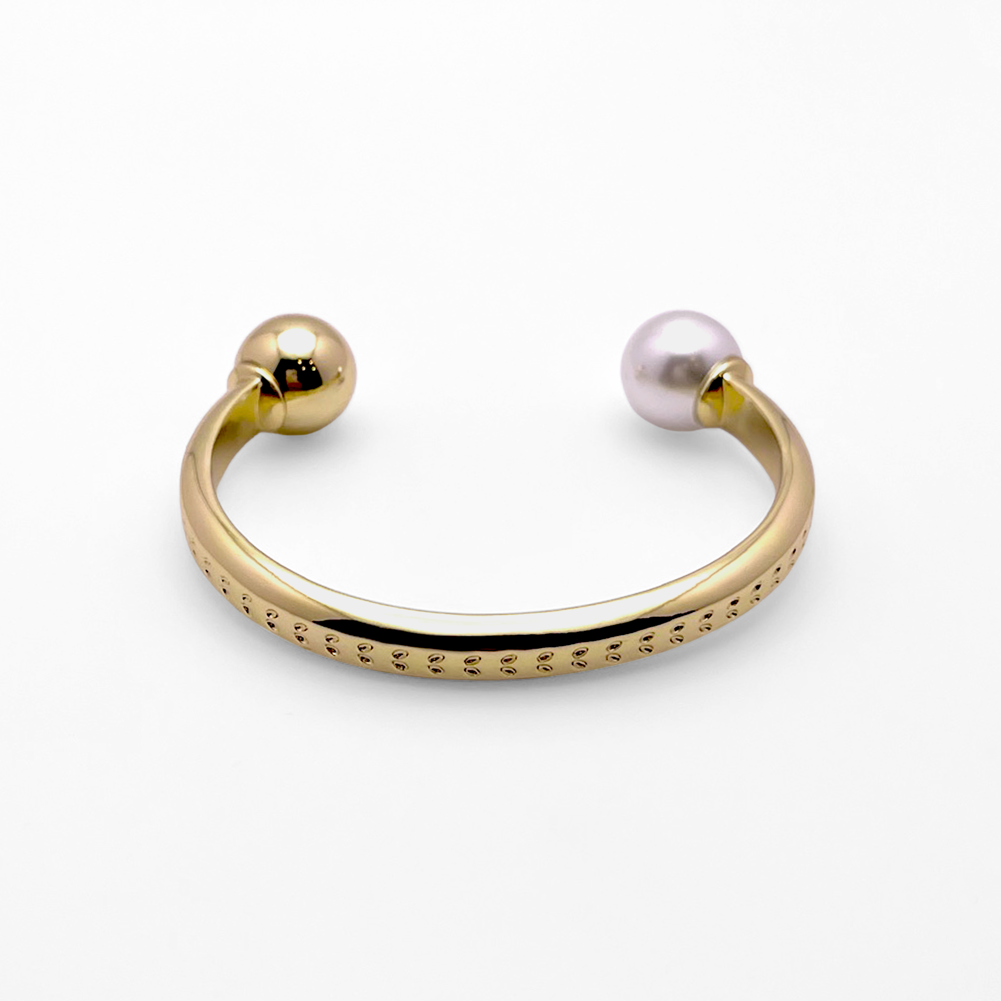 Brilliance Variant Gold Petal Bangle Cuff