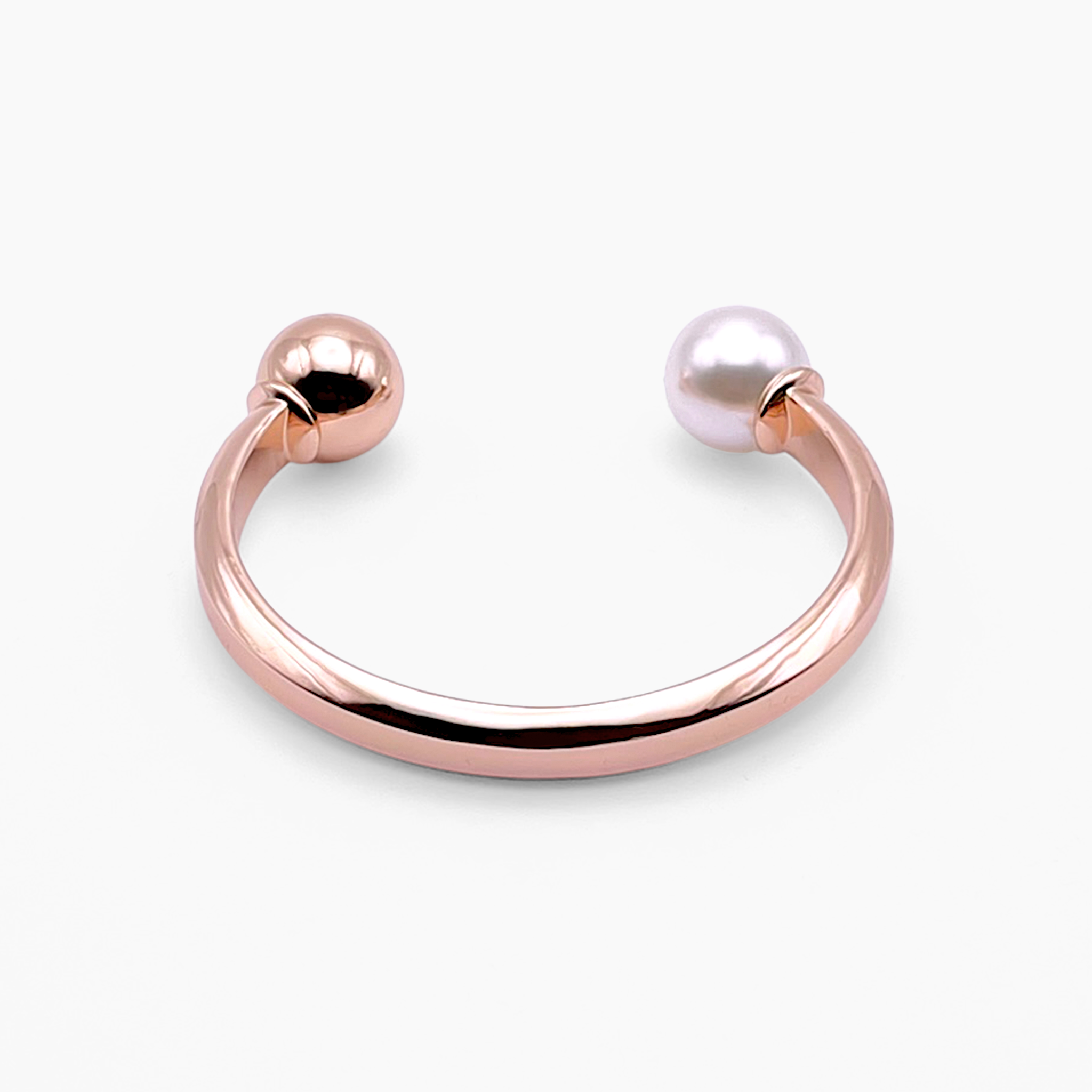 Brilliance Variant Rose Gold Polished Bangle Cuff