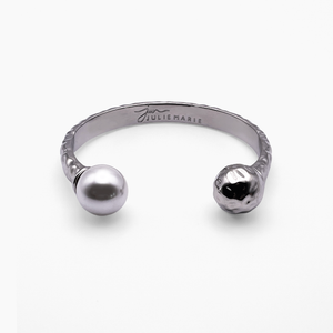 Resilience Variant Silver Bangle Cuff