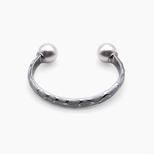 Safari Silver Enamel Bangle Cuff