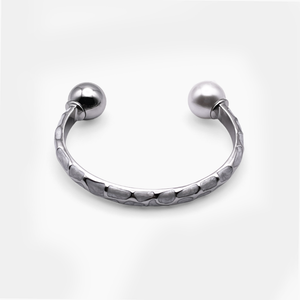 Safari Variant Silver Enamel Bangle Cuff