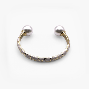 Safari Gold Enamel Bangle Cuff