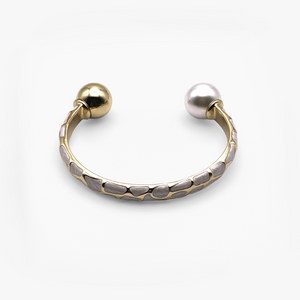 Safari Variant Gold Enamel Bangle Cuff
