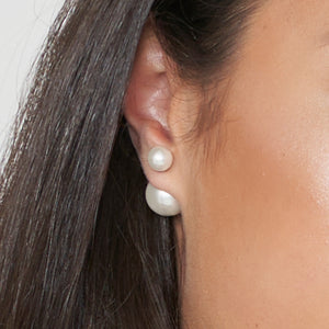 Brilliance Silver Post Earrings