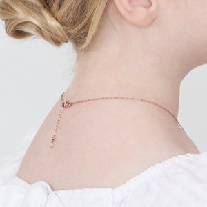 Enchanted Girls Baroque Pearl Rose Gold Necklace