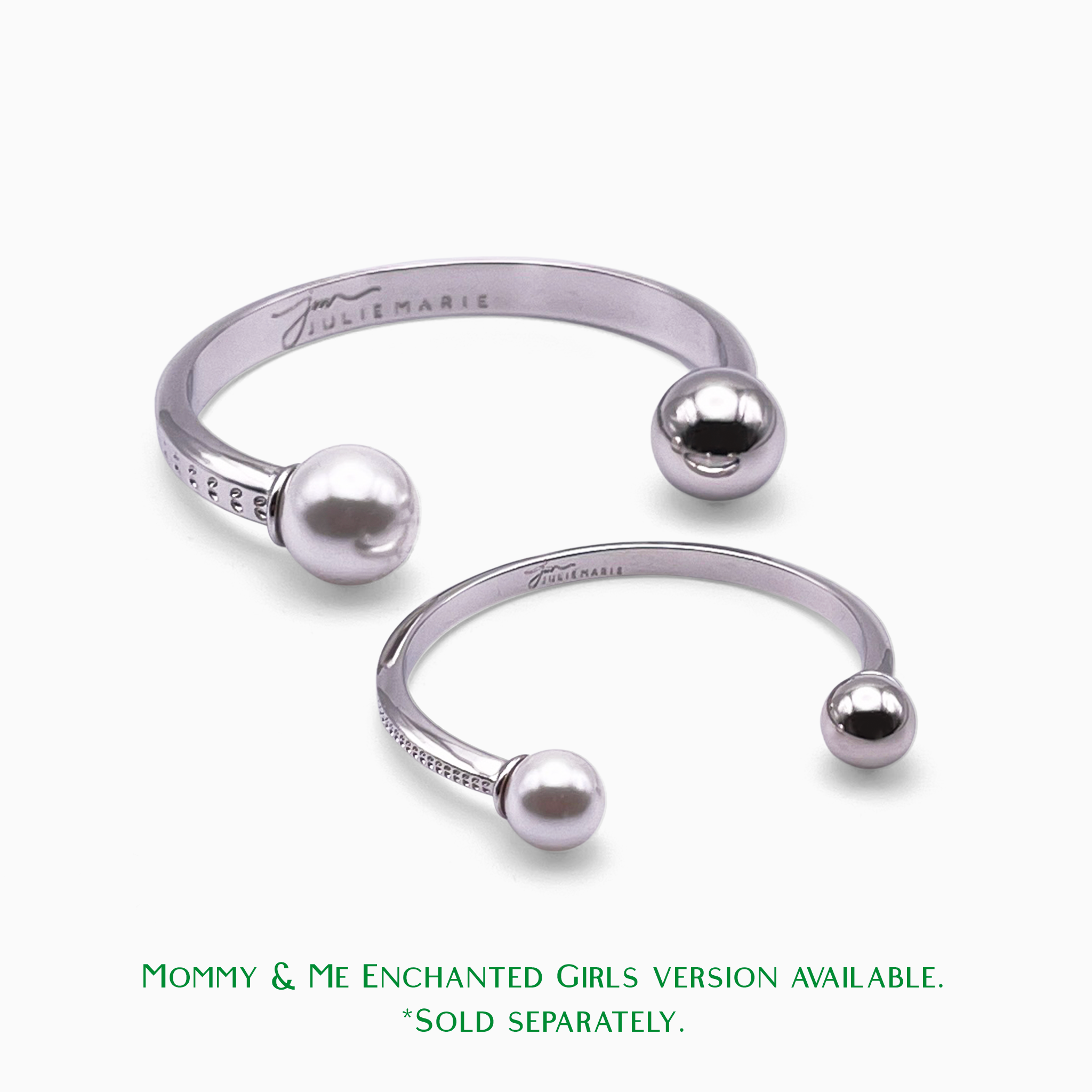 Brilliance Variant Silver Petal Bangle Cuff