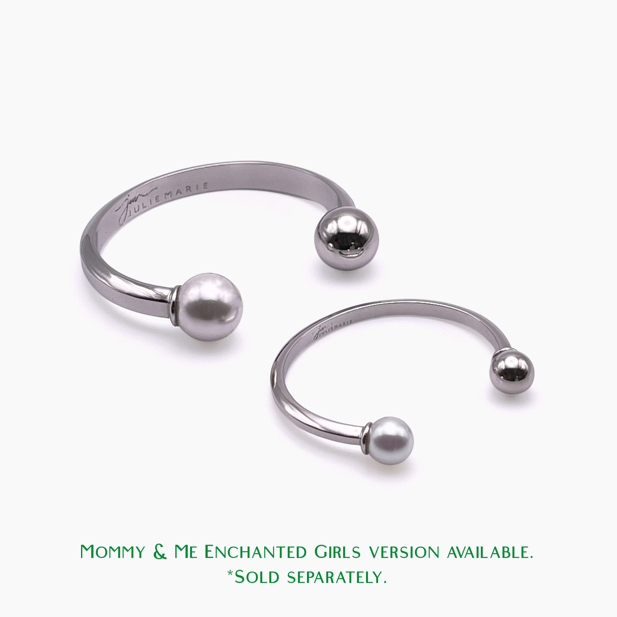 Brilliance Variant Silver Polished Bangle Cuff